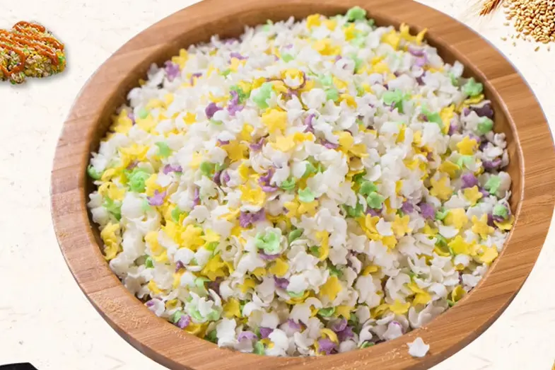 Mix color Panko Star Shape Crunchy Puffed BreadCrumbs (6)1hs